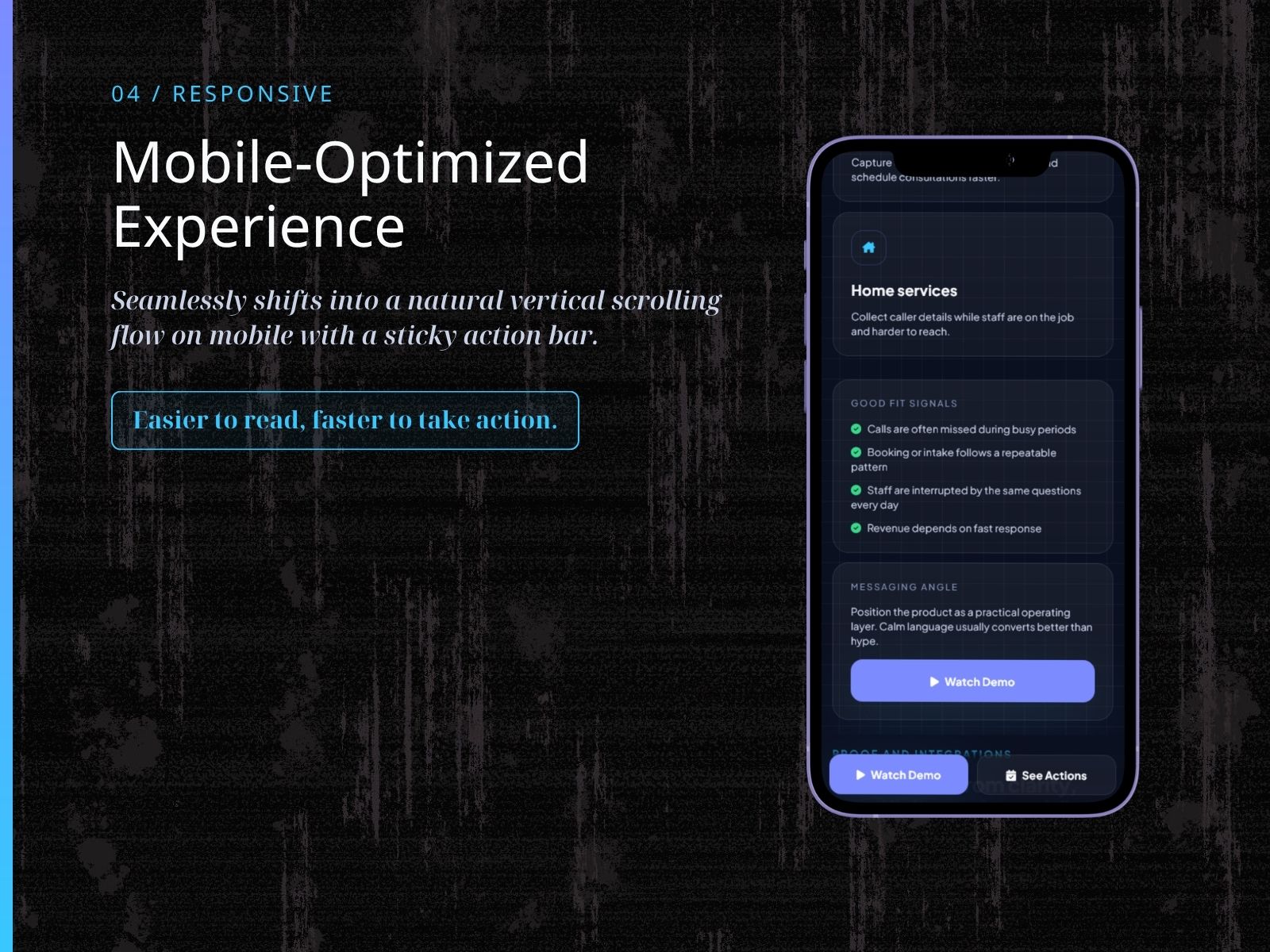 KSLP011 | AI Receptionist & Voice Agent Landing Page Template