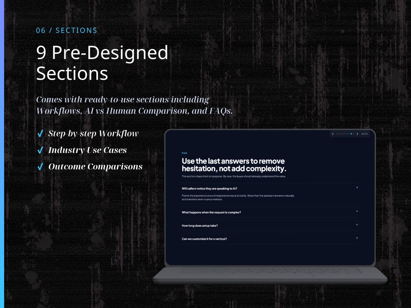 KSLP011 | AI Receptionist & Voice Agent Landing Page Template