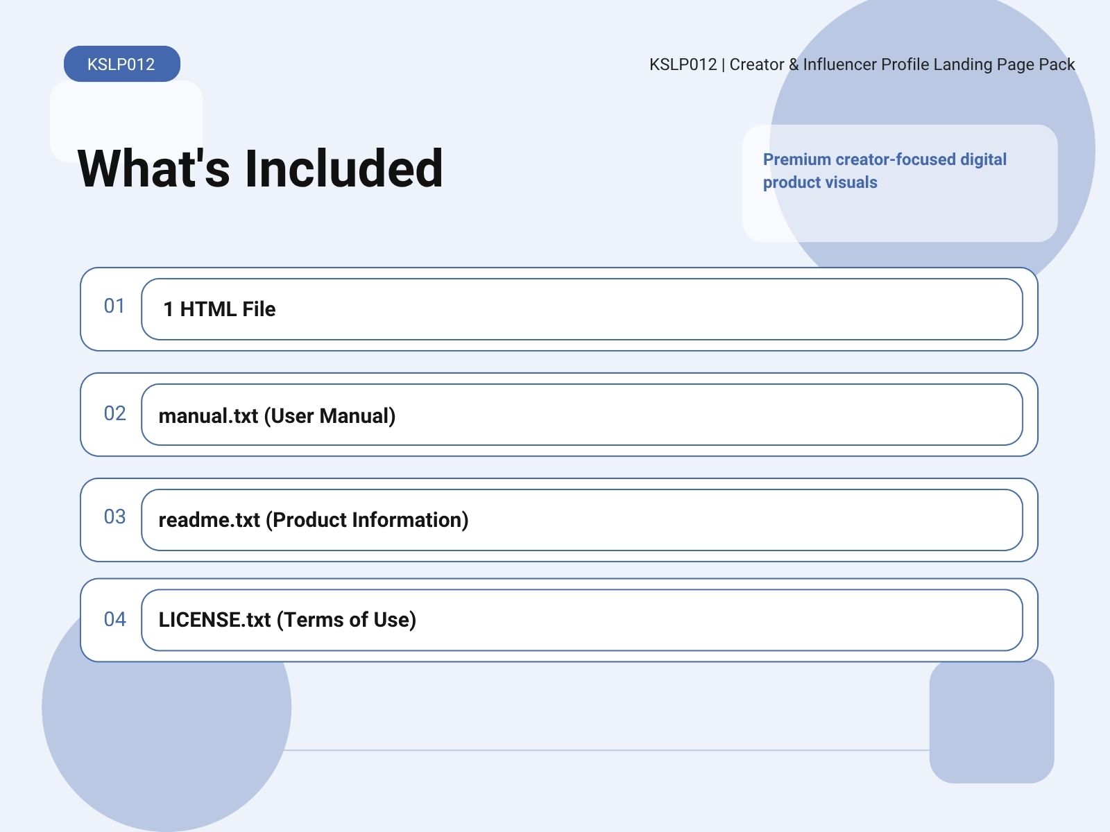 KSLP012-03 | Creator & Influencer Profile Landing Page