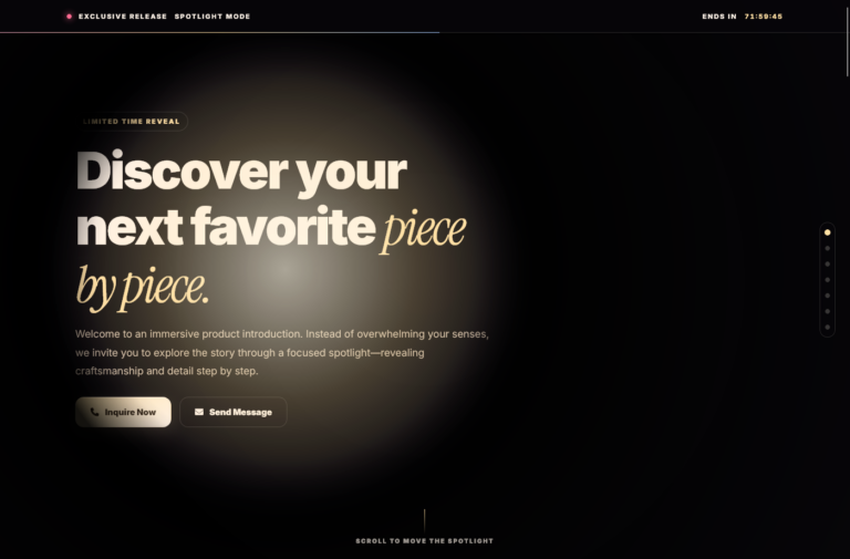 KSLP020 | Premium Spotlight Product Landing Page Template