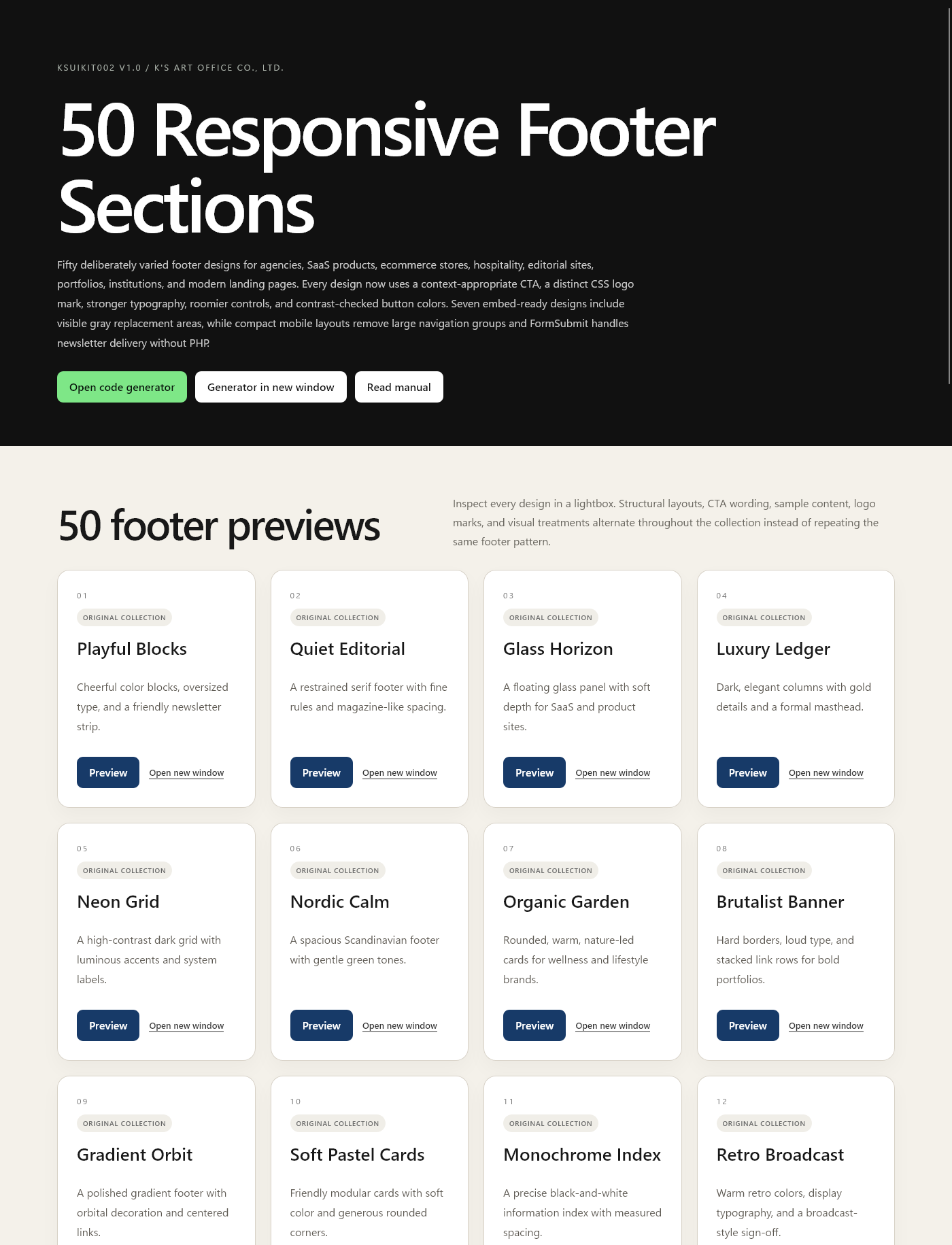 KSUIKIT003 | 50 Responsive Hero Sections HTML UI Kit